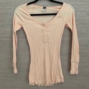 🌞 Free People Ribbed Shirt